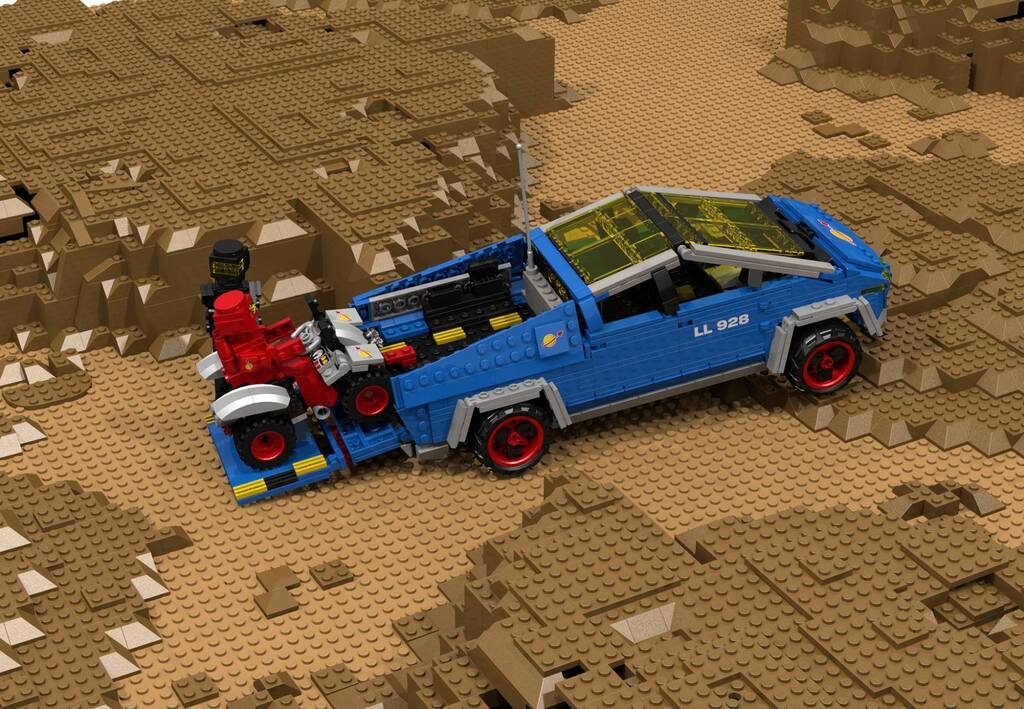 Tesla Cybertruck из деталей Lego
