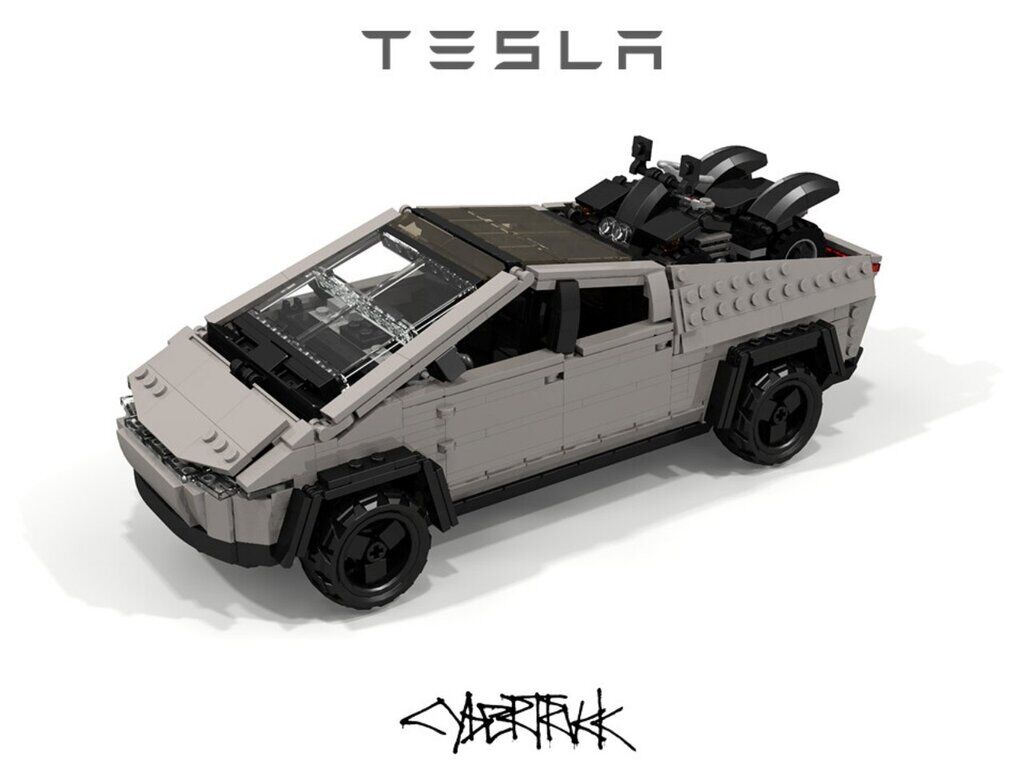 Tesla Cybertruck из деталей Lego