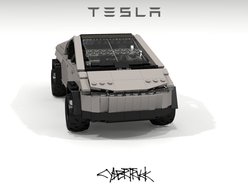 Tesla Cybertruck из деталей Lego