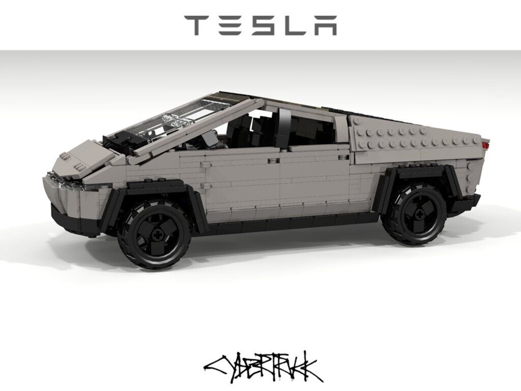 Tesla Cybertruck з деталей Lego
