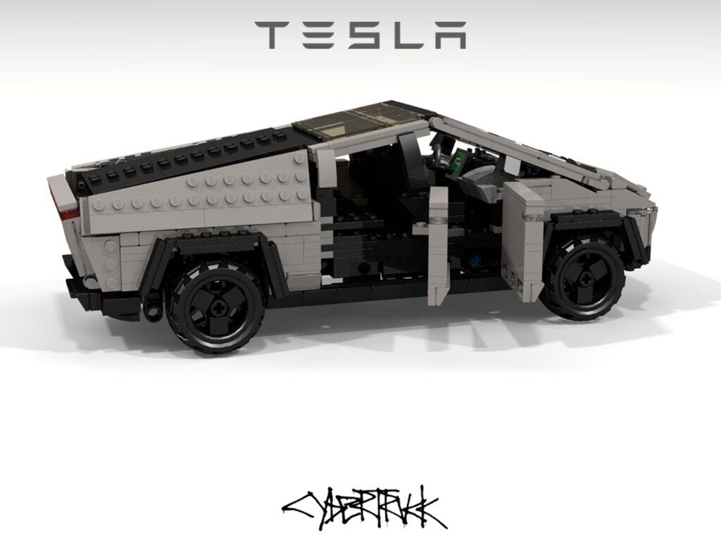 Tesla Cybertruck из деталей Lego