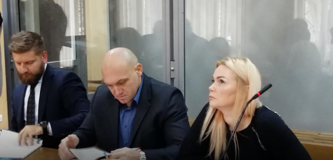 Наталья Саенко на одном из судебных заседаний