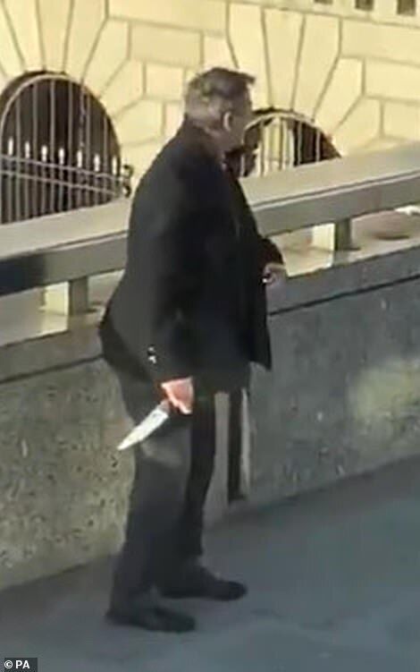 Один зі свідків інциденту на Лондонському мосту з ножем, який, ймовірно, взяв у підозрюваного