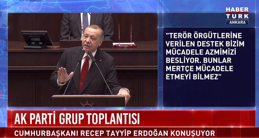 Виступ Ердогана перед турецьким парламентом