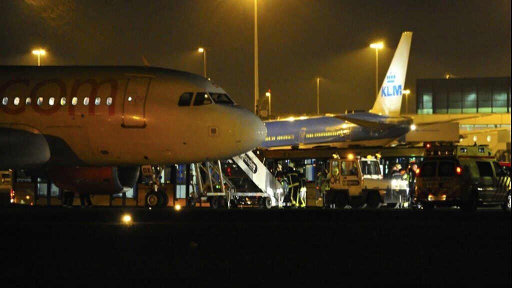 В аэропорту Амстердама захватили самолет