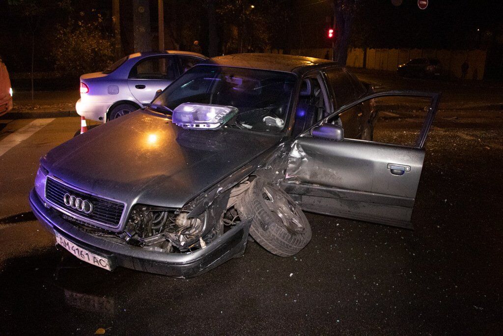 Фото з місця ДТП на вул. Щусєва