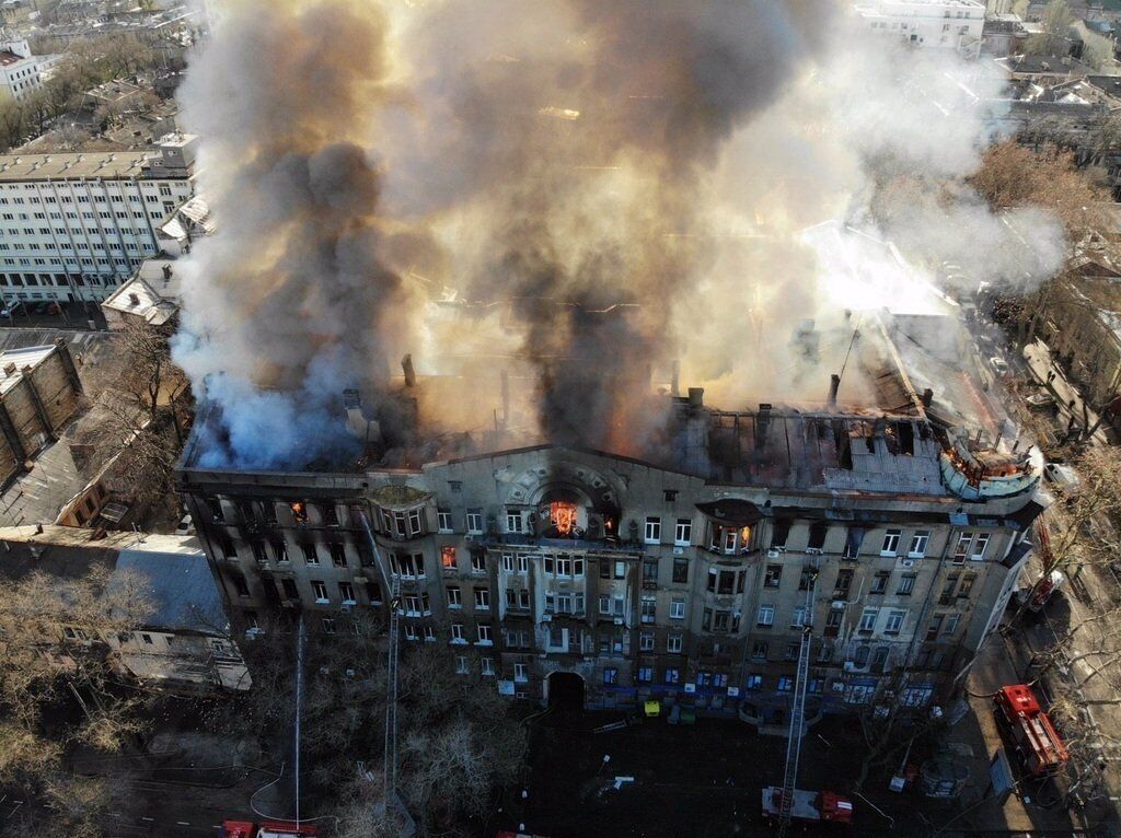 Пожежа в Одеському коледжі