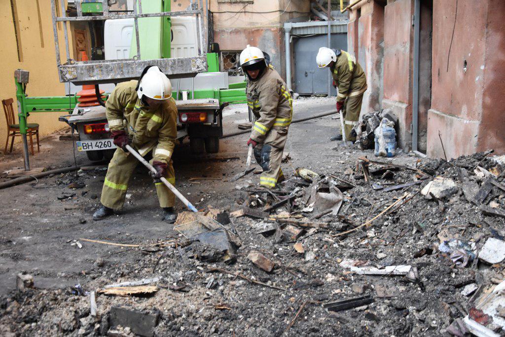 Наслідки смертельної пожежі в Одесі
