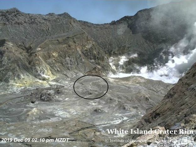 На острове Уайт-Айленд в Новой Зеландии 9 декабря произошло извержение вулкана