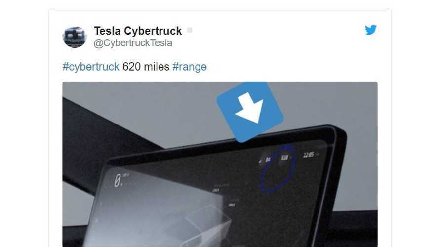 Tesla Cybertruck показала запас ходу в 1000 км