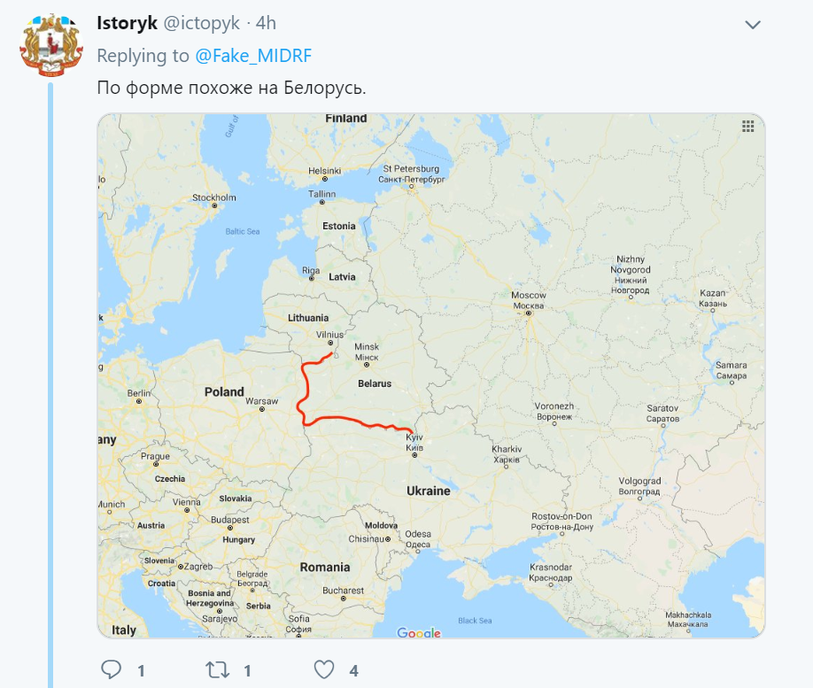"Анексували" Білорусь: в мережі показали нову карту РФ з чужими територіями