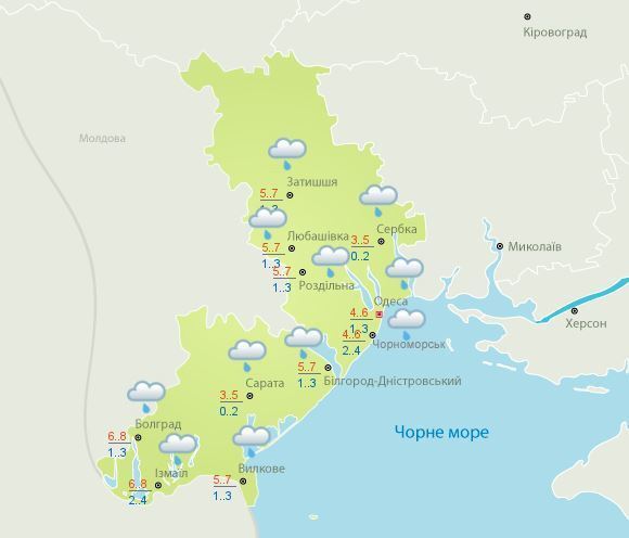 Одесская зима: прогноз погоды на 13 декабря
