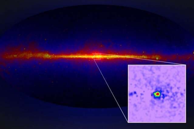 Карта гамма-излучения по всей галактике Млечного Пути