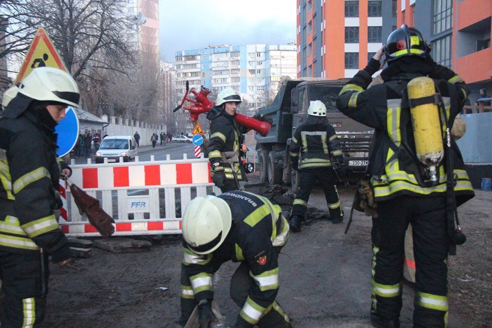 В Киеве горел новострой