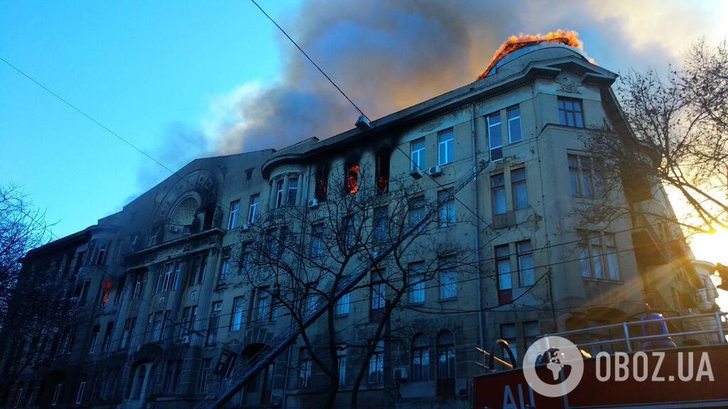 З'явилися дані про стан постраждалих під час пожежі в коледжі Одеси