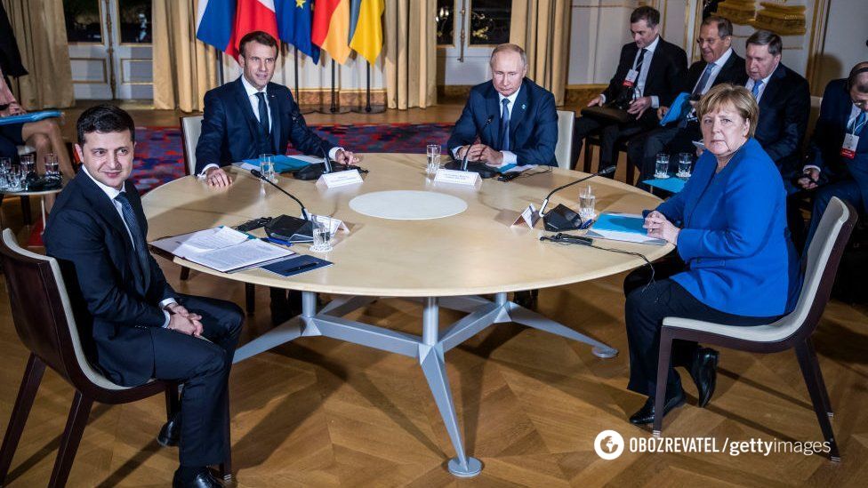 Путин на саммите "нормандской четверки"