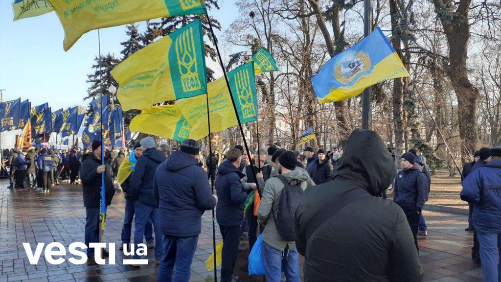 Акции протеста под Радой