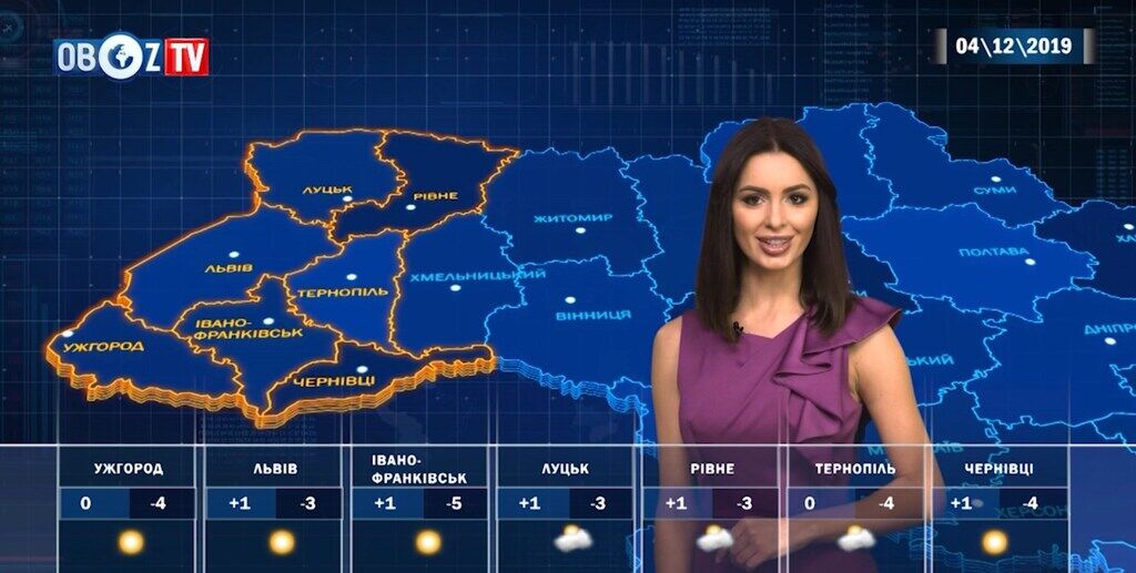 Місцями приморозить до -5 °C: прогноз погоди в Україні на 4 грудня від ObozTV