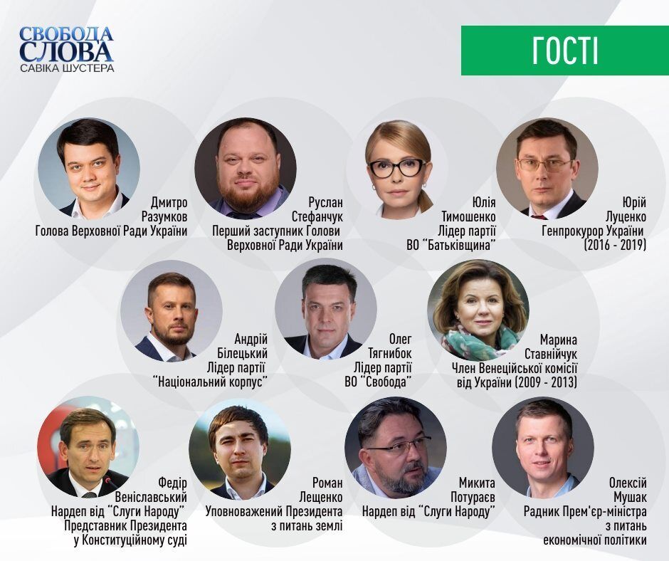 У Шустера разберут скандальные реформы Зеленского