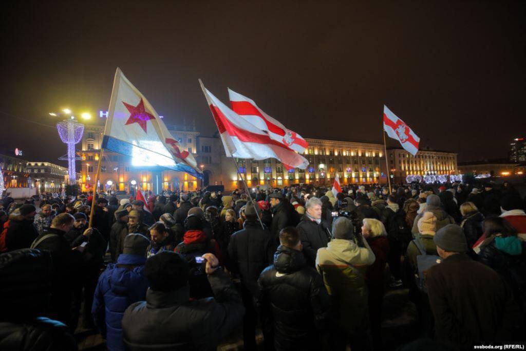 В Минске разгорелись протесты против Путина