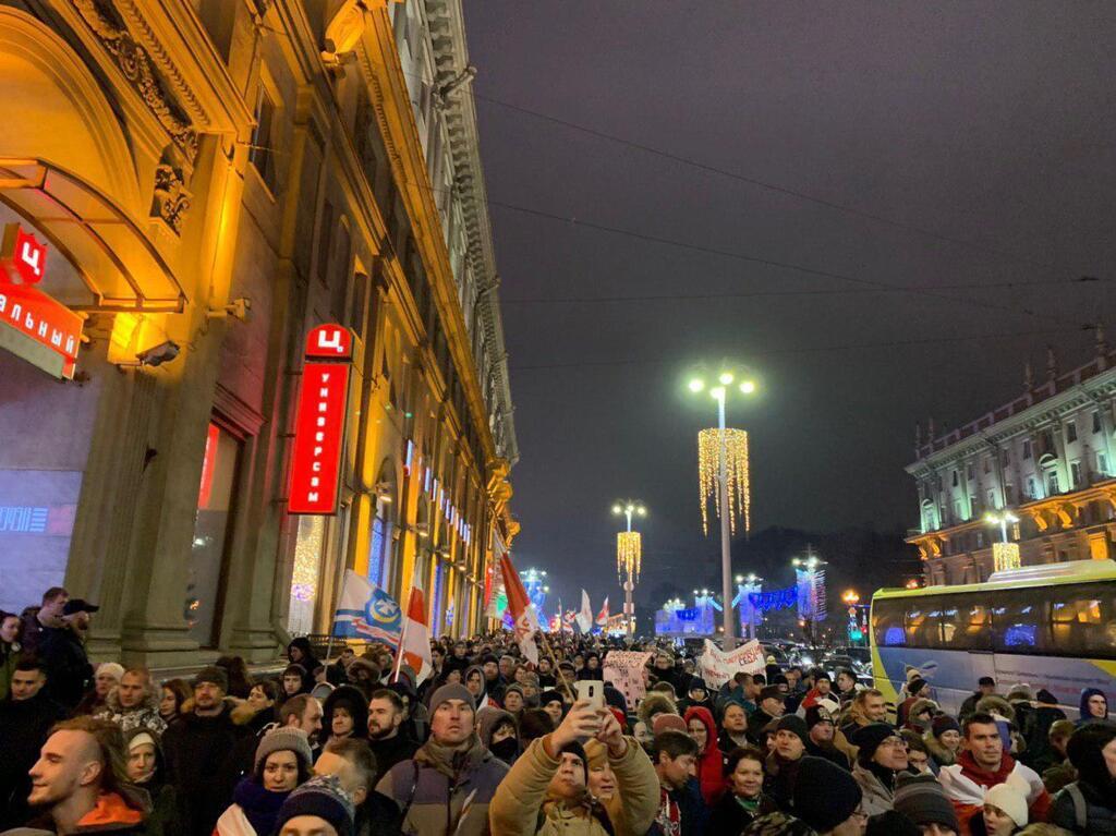 В Минске разгорелись протесты против Путина