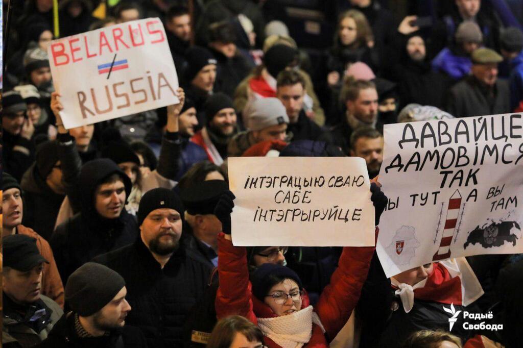 В Минске разгорелись протесты против Путина