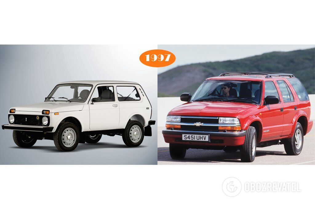 Lada 4x4 vs Chevrolet Blazer