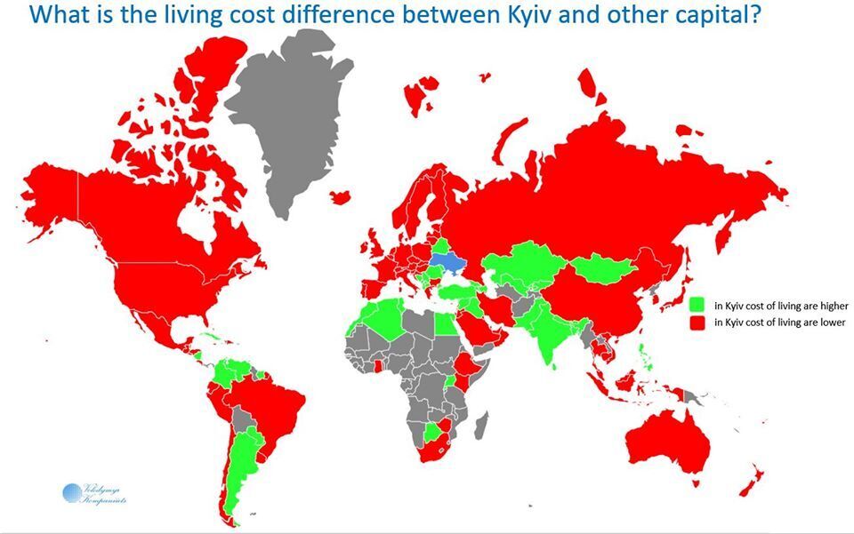 Обошел 14 столиц: стоимость жизни в Киеве сравнили с другими городами мира. Инфографика