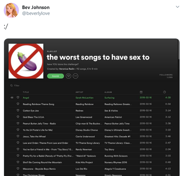 Не включайте это! Опубликован список песен, "убивающих" секс