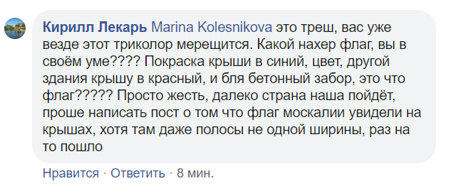 Видно из космоса: в Днепре фермер нарисовал флаг России на крыше. Фото