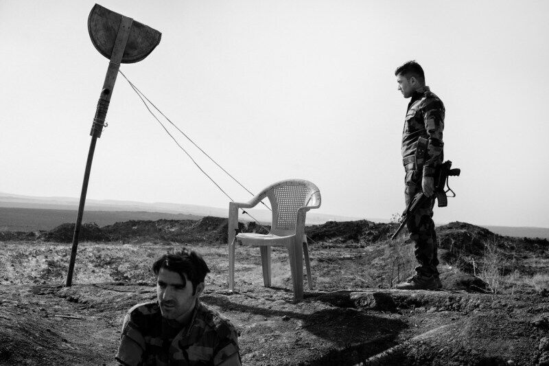 Курди охороняють новий кордон неподалік міста Башіка