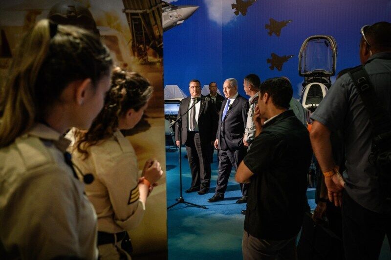 Биньямин Нетаньяху открывает выставку вооруженных сил Израиля, 25 июня