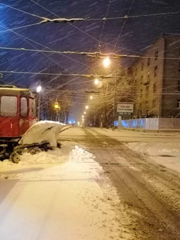 Снег начался в ночь на вторник