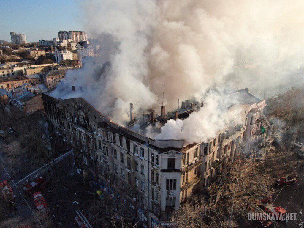 Пожежа в одеському коледжі