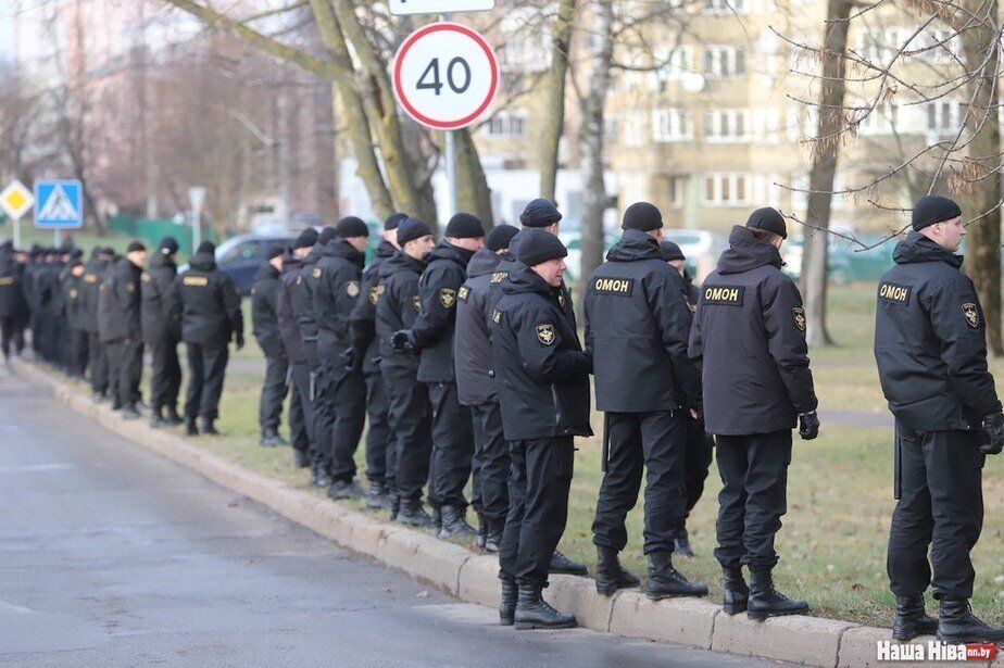 Протести в Білорусі - міліція