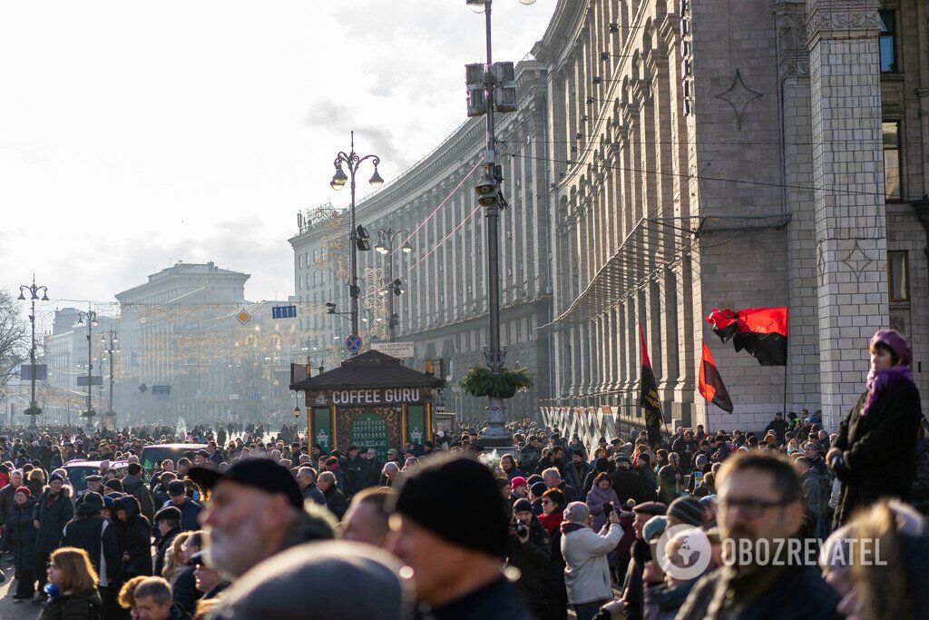 Как прошел Майдан против капитуляции в Киеве: фоторепортаж OBOZREVATEL