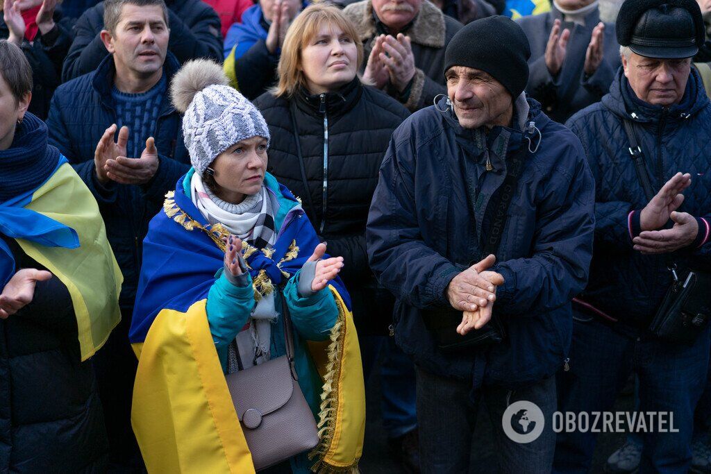 Як відбувся Майдан проти капітуляції у Києві: фоторепортаж OBOZREVATEL