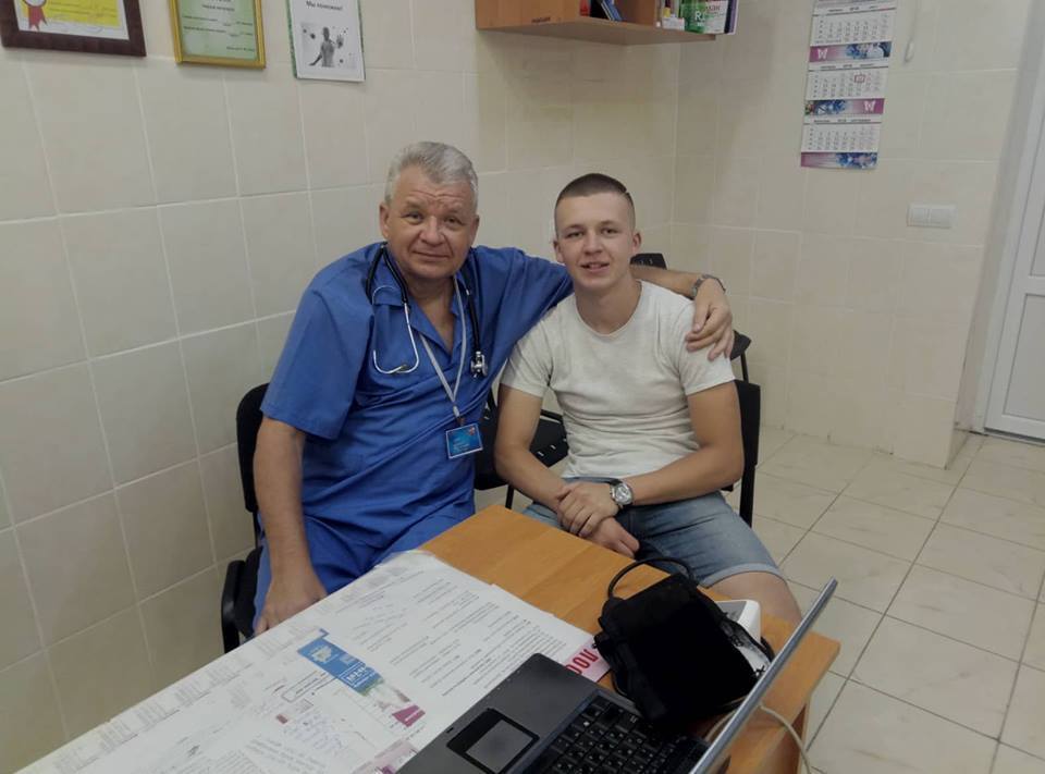 Валерій Лобанов із сином Віктором.