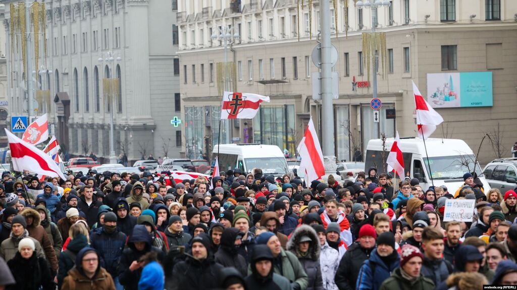 Митинги в Беларуси против интеграции с РФ