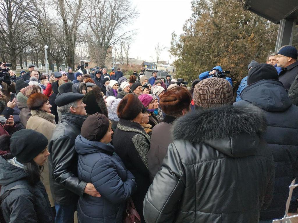 Зустріч Вілкула з жителями в Мангуші
