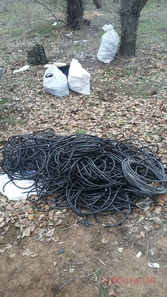 В Запорожье сотрудники Службы безопасности Украины воровали кабеля