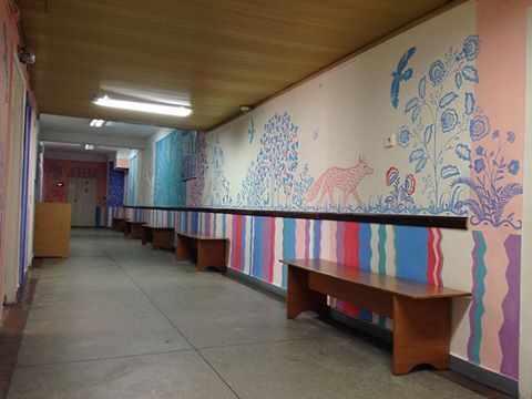 В Киеве художники разрисовали детскую больницу