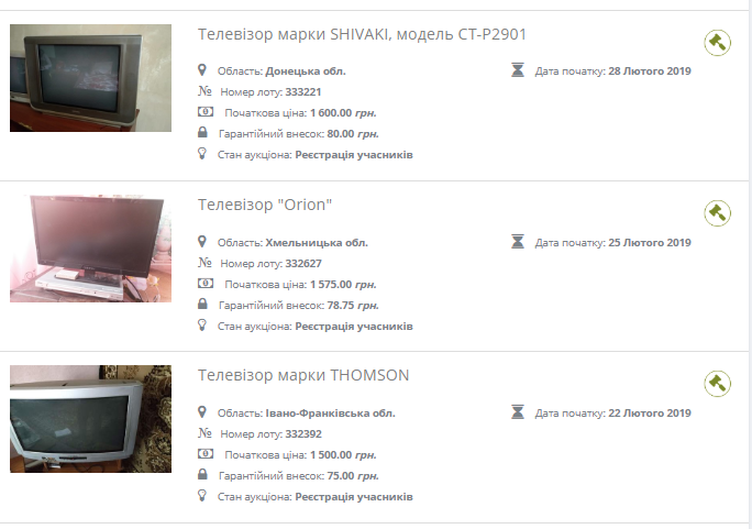 Технику должников продают на торгах