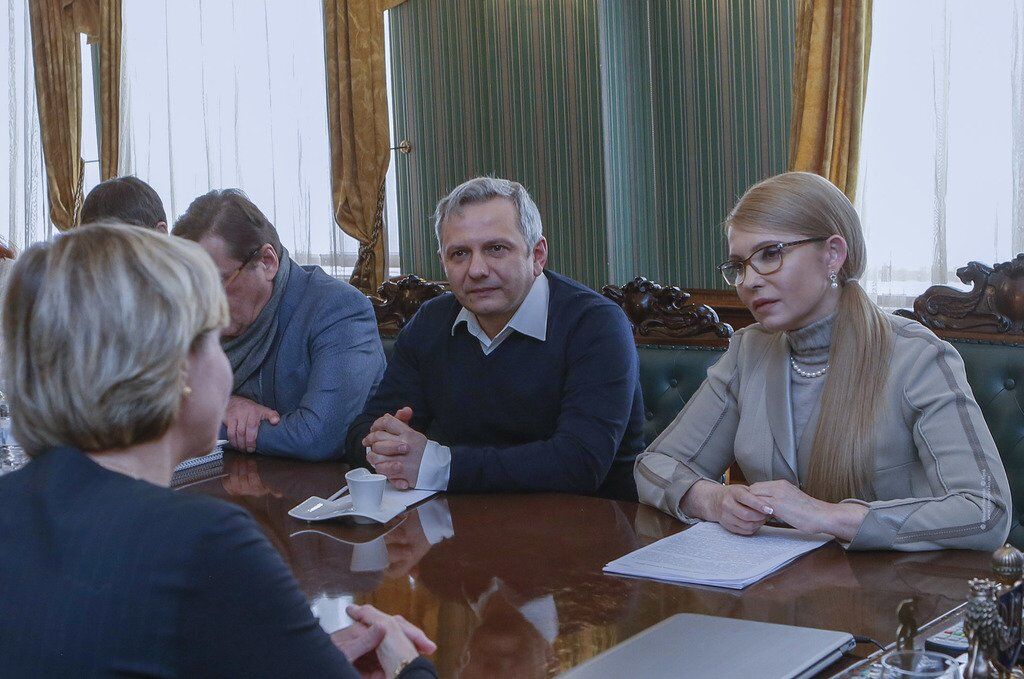 Юлия Тимошенко на встрече с Сату Кахконен