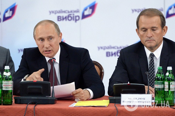 Володимир Путін і Віктор Медведчук