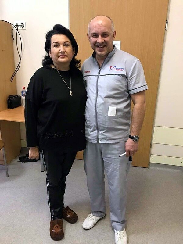 Пациентка Юлия с врачом Игорем Кузьмичем