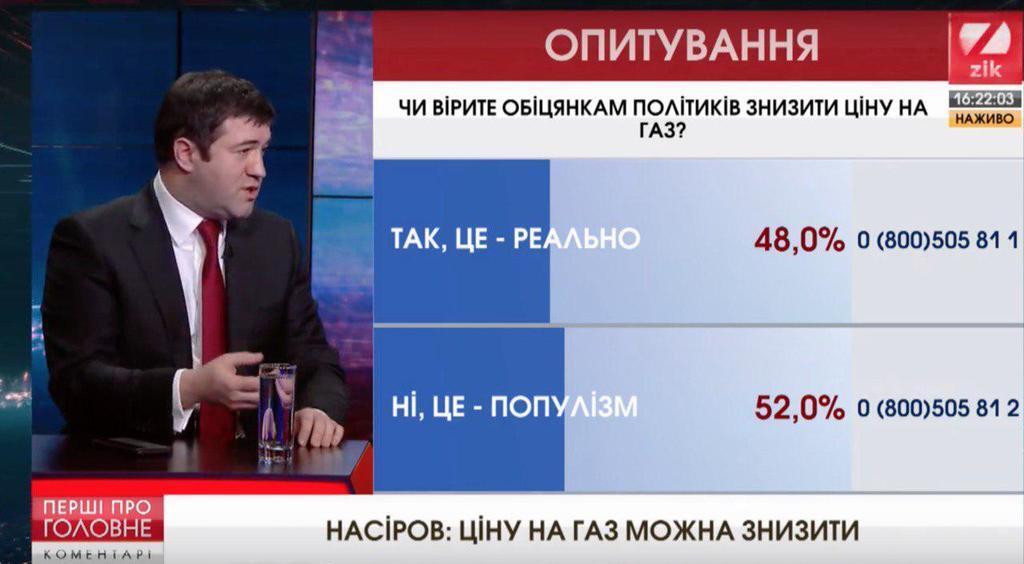 Уряду вигідно підвищувати ціну на газ – Насіров