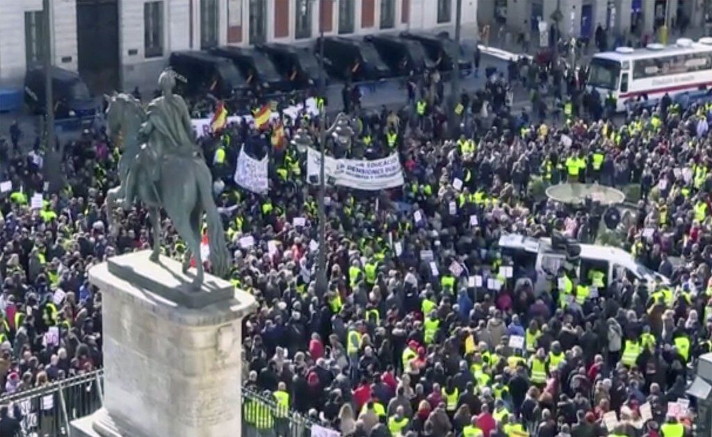 У Мадриді спалахнули масові протести через низькі пенсії
