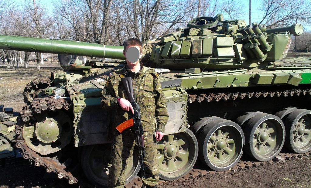 Российский танк на Донбассе