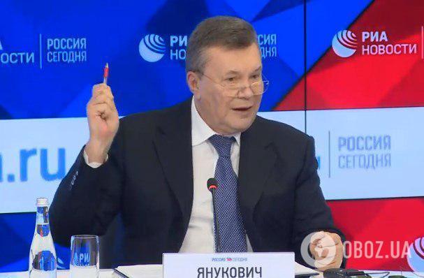 Віктор Янукович на прес-конференції